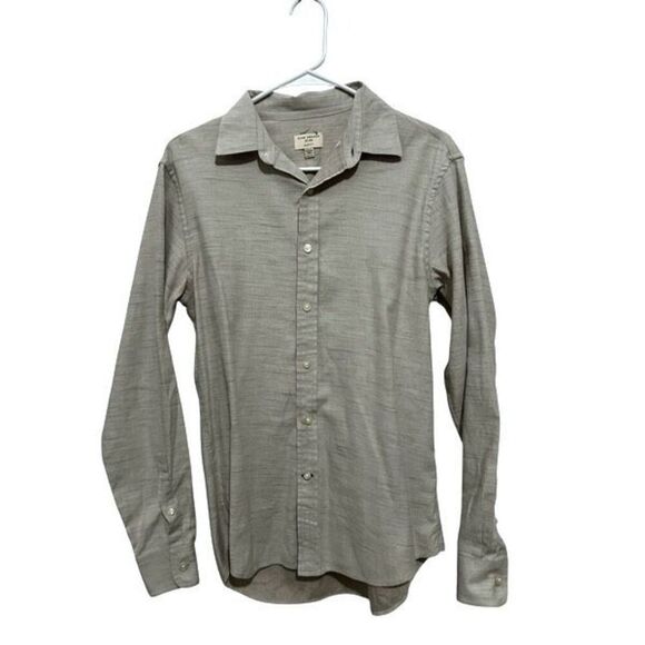Club Monaco Light Gray Soft Button Down Long Sleeve Shirt Size XS Classic - Picture 1 of 9